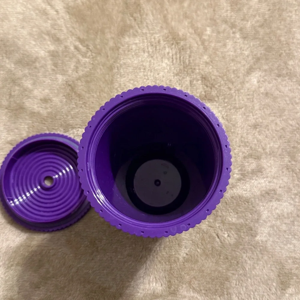 Starbucks Purple Pleated Speckled Cold Cup Tumbler 16oz